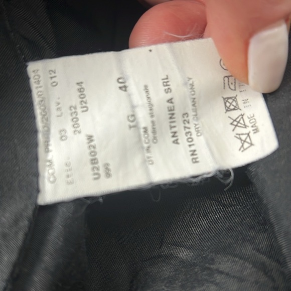 Emporio Armani Sz 40 US 6 Fitted Double Zipper Puffer Jacket - Picture 9 of 10